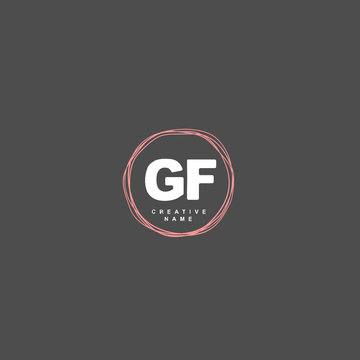 G H GH Initial logo template vector. Letter logo concept