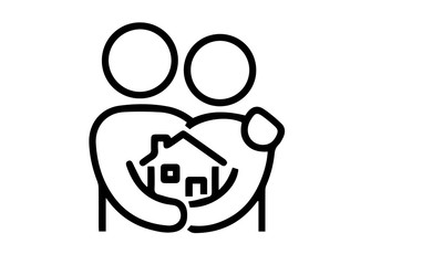  Home Buying icons vector design black and white 