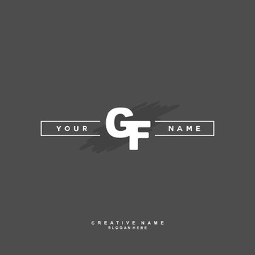 G H GH Initial logo template vector. Letter logo concept