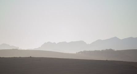 fog over the mountains