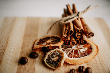
Cinnamon is not ground with coffee beans