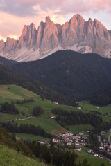 view of the valley of the mountains