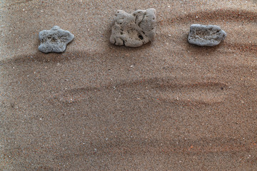 sea ​​stones on the shore of the Mediterranean, there is a place for text
