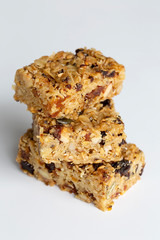 Oatmeal bars flap jack fruit nuts seeds healthy snacks