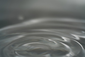water waves from a drop, calm water.