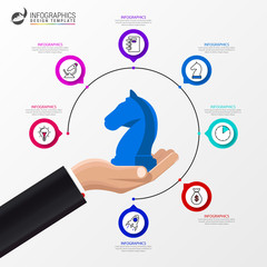 Infographic design template. Creative concept with 7 steps