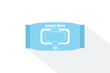 vector alcohol wipes package, antibacterial, disinfection, sterilization