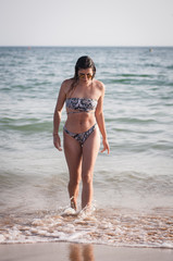 young woman in bikini