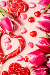 Pink Valentine's day background