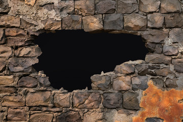 stone wall texture and background, close up