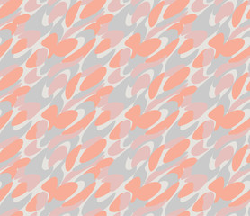 Japanese Colorful Brush Wave Vector Seamless Pattern