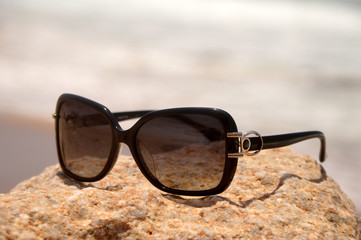 sunglasses on the beach