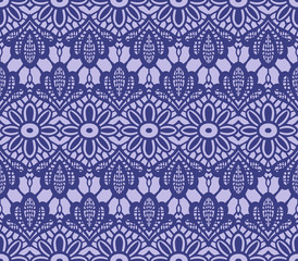 Japanese Gorgeous French Flower Vector Seamless Pattern