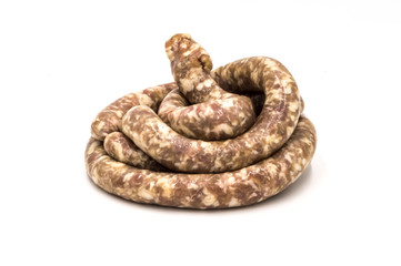 Small sausage in pyramid on