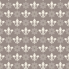 Modern floral pattern. Stylish texture in vintage style. Seamless wallpaper.