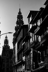 Porto Cityline Sunset Black and White