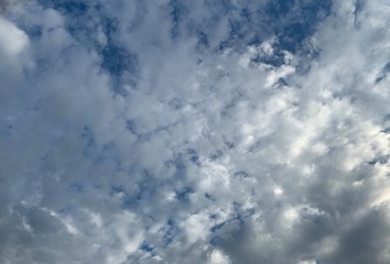 blue sky with clouds