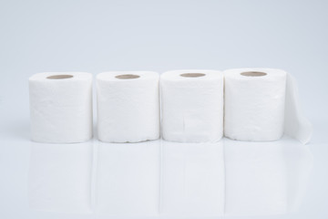 toilet paper roll isolated on white background