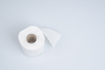toilet paper roll isolated on white background
