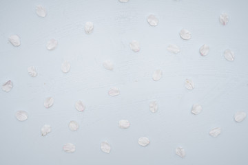 
Texture made by arranging cherry leaves