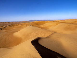 The wind makes the sand of the Omani desert a beautiful formation, Oman