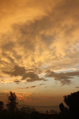 Sunset in the clouds