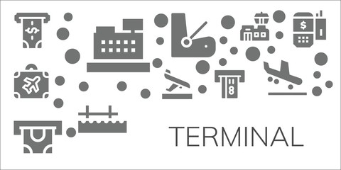 terminal icon set