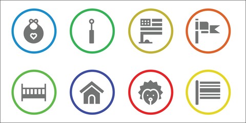 Modern Simple Set of small Vector filled Icons