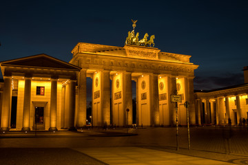 The Brandenburg Gate in Berlin