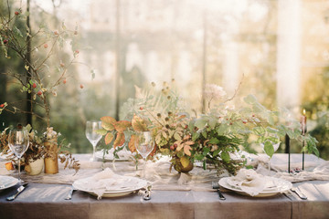 wedding table setting