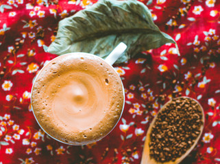 a nice cup of dalgona whipped coffee