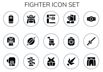 fighter icon set