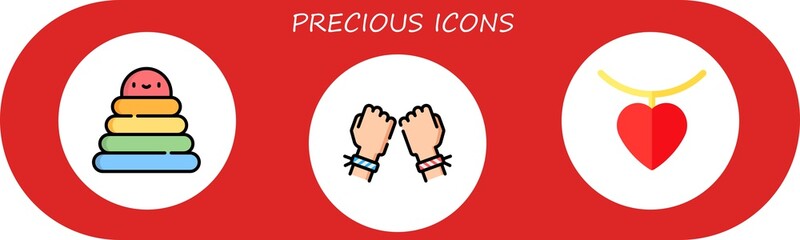 precious icon set