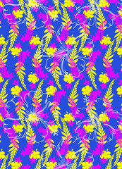 Cute pattern of small flowers. Cafe floral background Fashion template stylish for print. Floral decor and wallpaper.