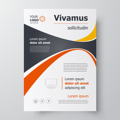 Flyer brochure design, business flyer size A4 template, creative leaflet