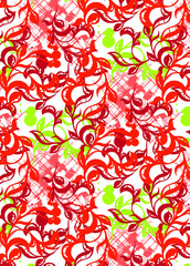 Cute pattern of small flowers. Cafe floral background Fashion template stylish for print. Floral decor and wallpaper.