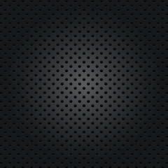 3d perforated metal pattern on grunge background. vector illustration