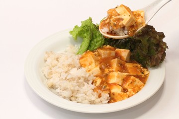 麻婆豆腐ご飯