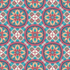Seamless pattern. Vintage decorative elements