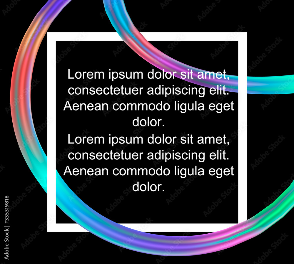 Poster Modern colorful flow poster. Wave Liquid shape in blue color background. Art design for your project. Vector illustration EPS10