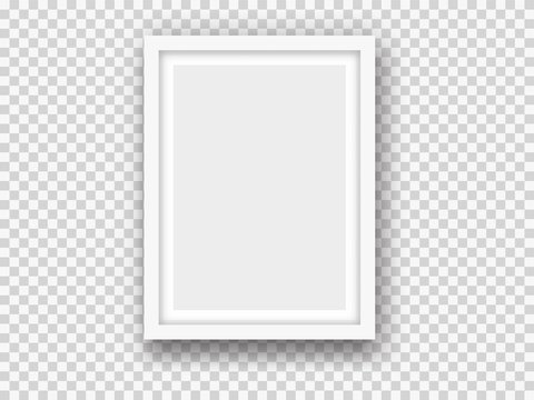 White Picture Or Photo Frame Mockup