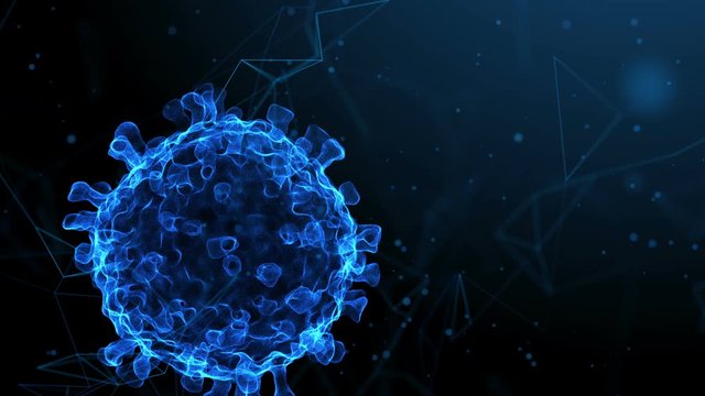 Coronavirus 2019-nCoV in electrone microscope