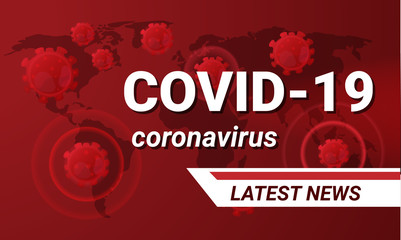 Covid-19 background, background virus strain of 
Novel coronavirus 2019-nCoV. Vector concept of dangerous virus in China with medical cell.