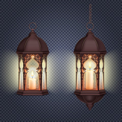 Ramadan Lanterns Transparent Composition