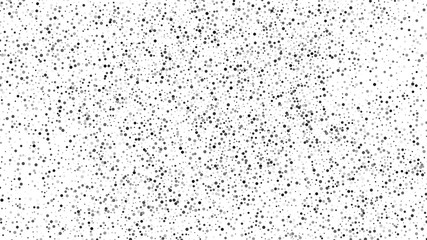 Fototapeta premium Black-White Polka Dot Texture Isolated On White. Grey Explosion Of Confetti. Silver Tint Background. Vector Illustration, EPS 10.