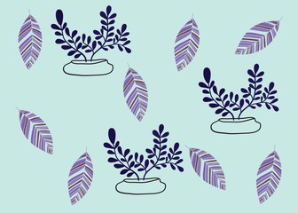 Seamless Pattern Floral Illustration