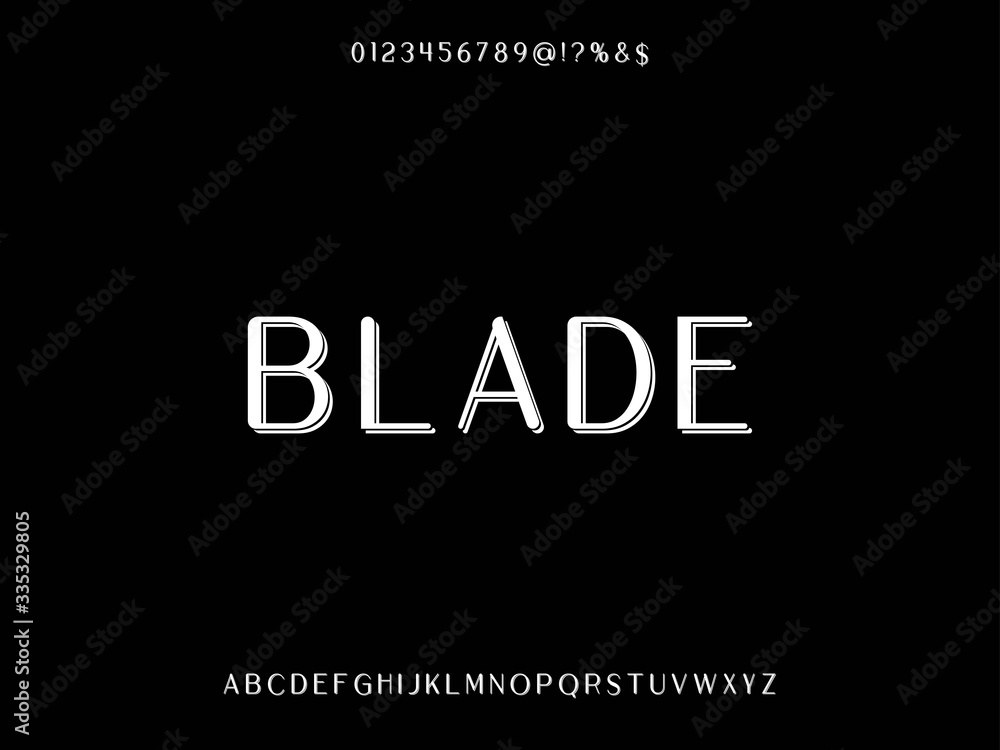 Aufkleber font. script.typeface.alphabet .shadow effect.handcrafted handwritten vector label design old style.
