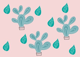 Seamless Pattern Floral Illustration