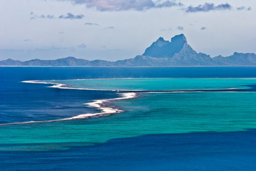 Spectacular view on Bora Bora Island , Society Islands, French Polynesia, south pacific Islands