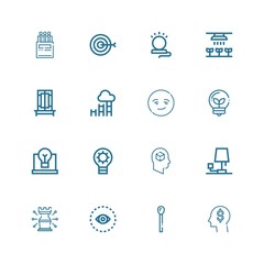 Editable 16 solution icons for web and mobile